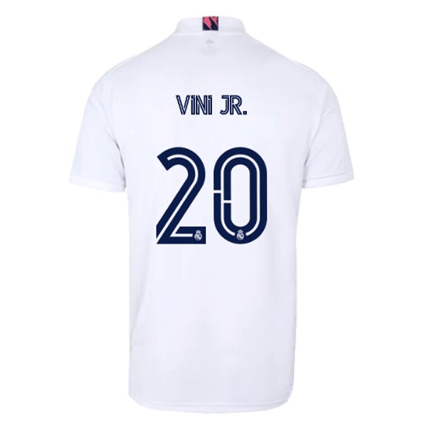 Camiseta Real Madrid 1ª Kit NO.20 Vini Jr. 2020 2021 Blanco